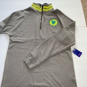 Sweatshirt with half zip